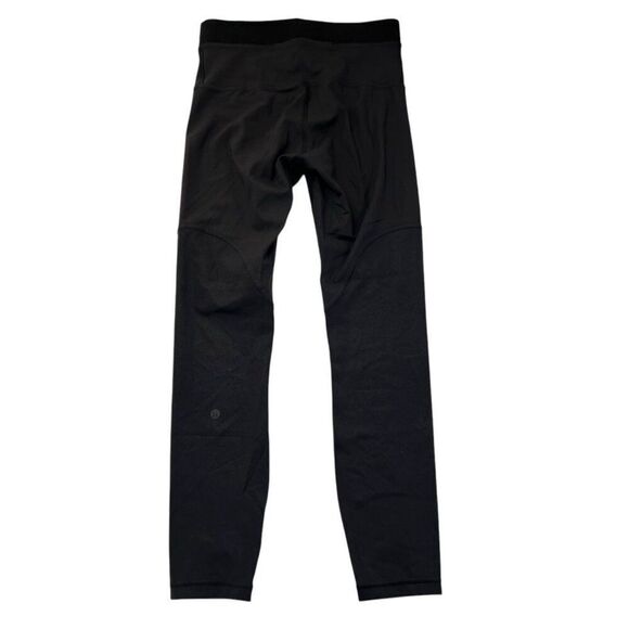 Lululemon Power Position High-Rise Tight 25" Inseam Black Matte Black Foil Sz 4 - Picture 2 of 7